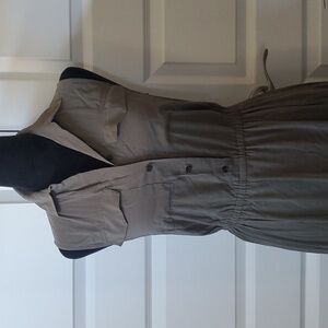 All Saints Shirt Dress Army Color Size 2